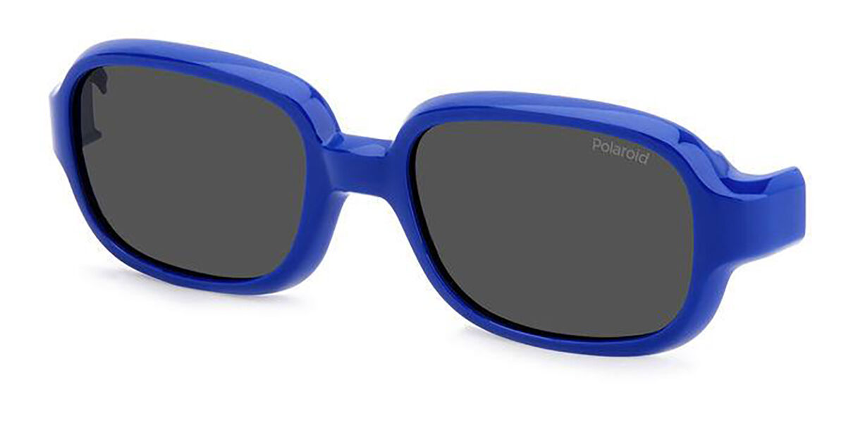 Polaroid PLD K003 CL-ON Clip-On Only Kids Polarized PJP/M9, Blue frame, Grey lenses