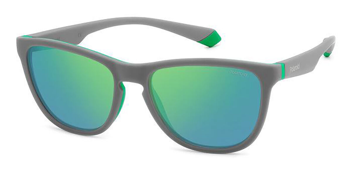 Polaroid PLD 2133/S 3U5/5Z, Grey frame, Green Mirror lenses