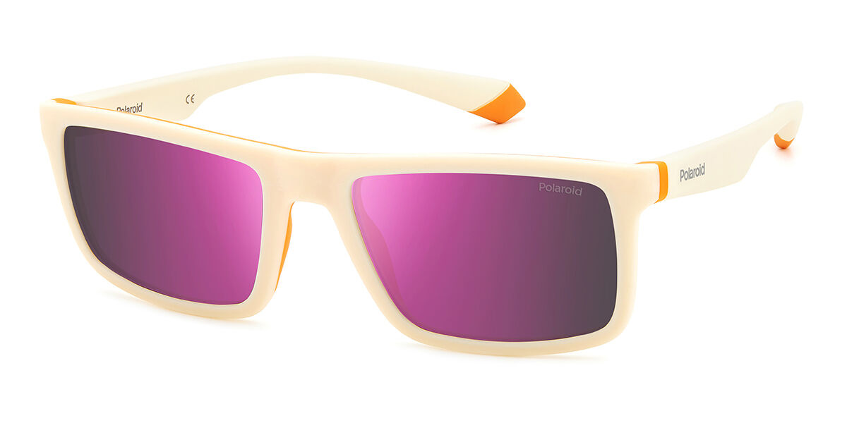 Polaroid PLD 2134/S IXN/AI, White frame, Purple lenses