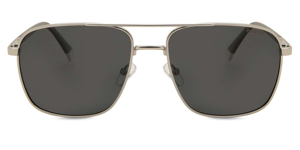 Polaroid PLD 4128/S/X 010/M9, Silver frame, Grey lenses