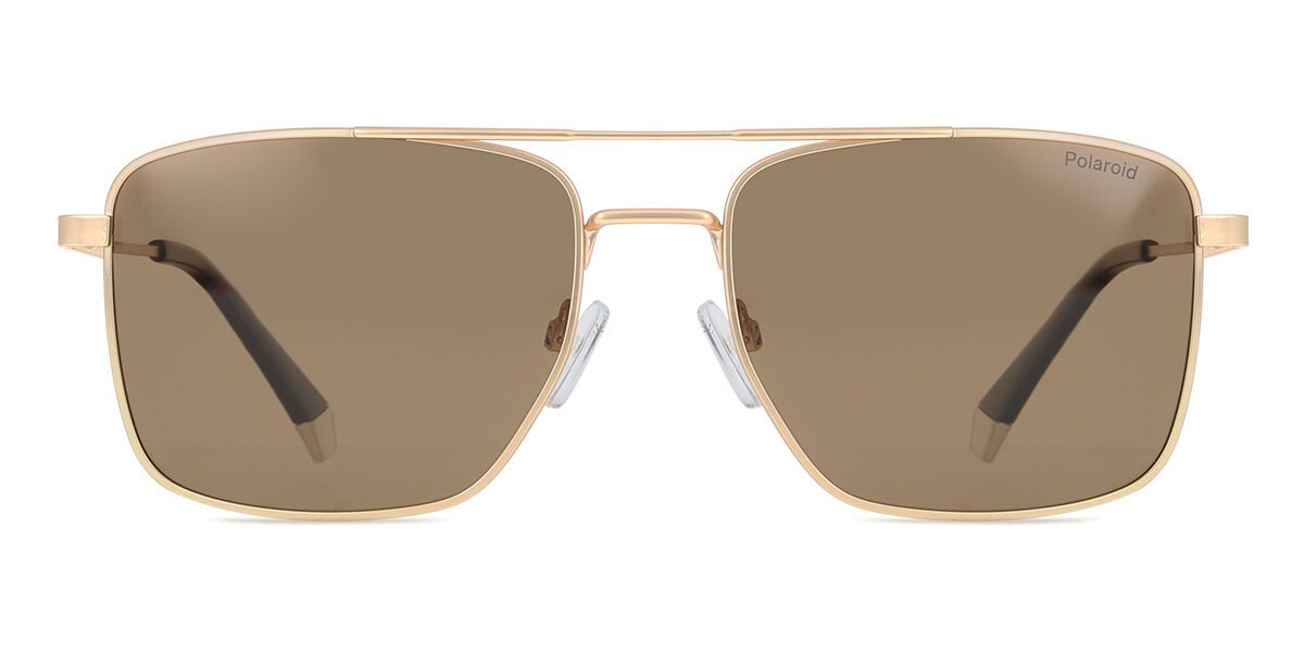 Polaroid PLD 4134/S/X AOZ/SP, Gold frame, Brown lenses