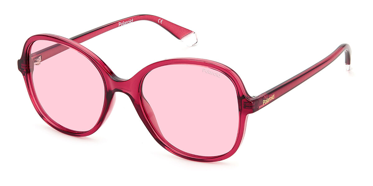 Polaroid PLD 4136/S MU1/0F, Red frame, Pink lenses