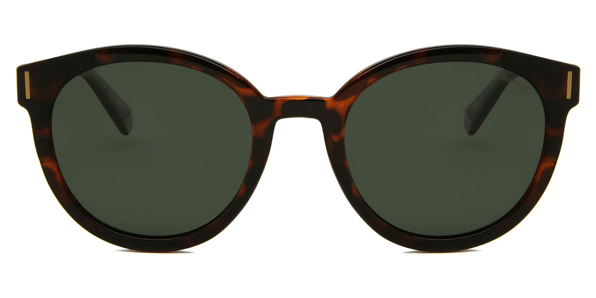 Polaroid PLD 6185/S 086/UC, Tortoiseshell frame, Green lenses