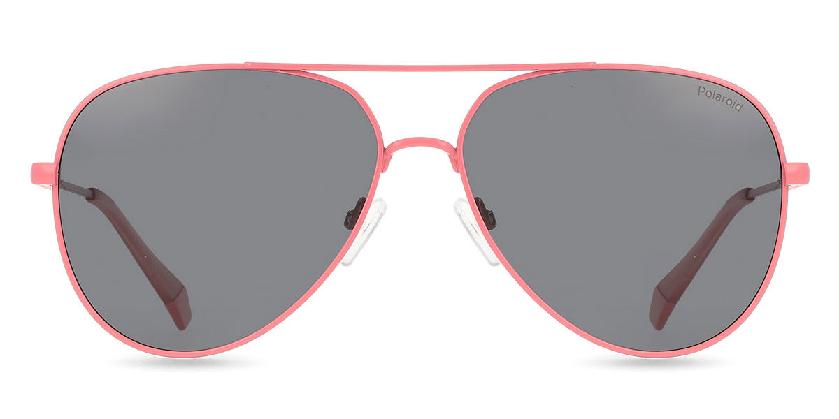 Polaroid PLD 6187/S Polarized 35J/M9, Pink frame, Grey lenses