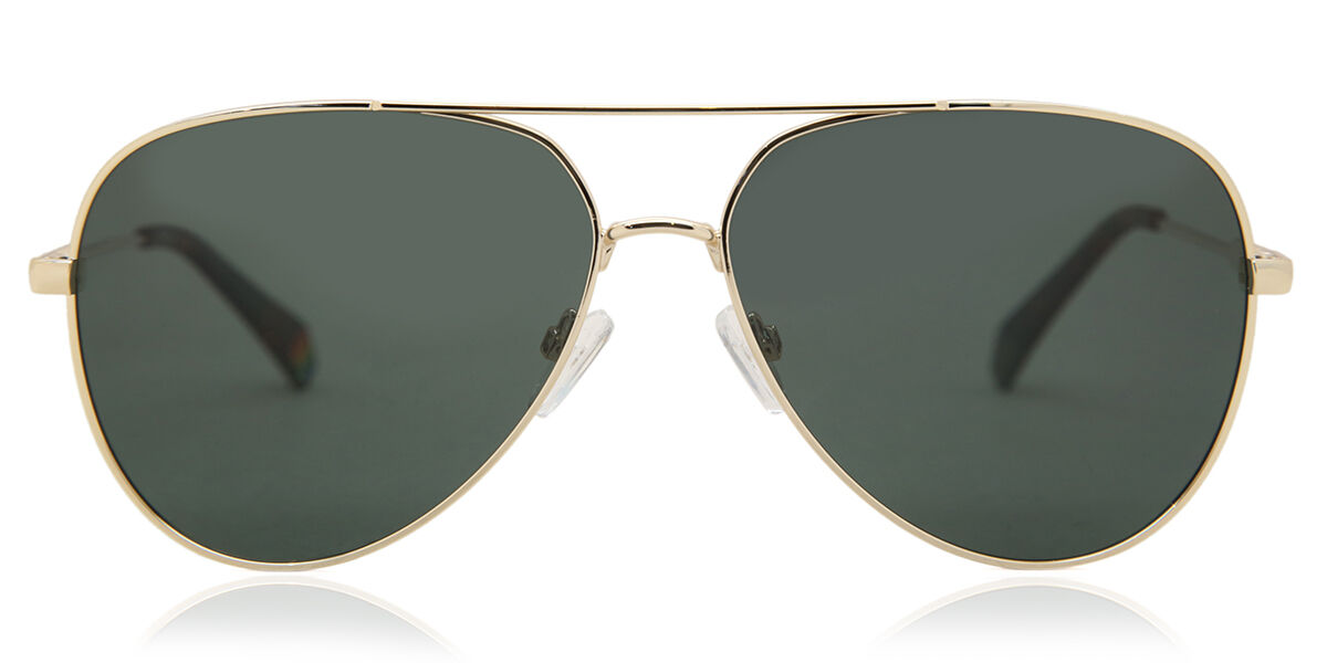 Polaroid PLD 6187/S Polarized J5G/UC, Gold frame, Green lenses