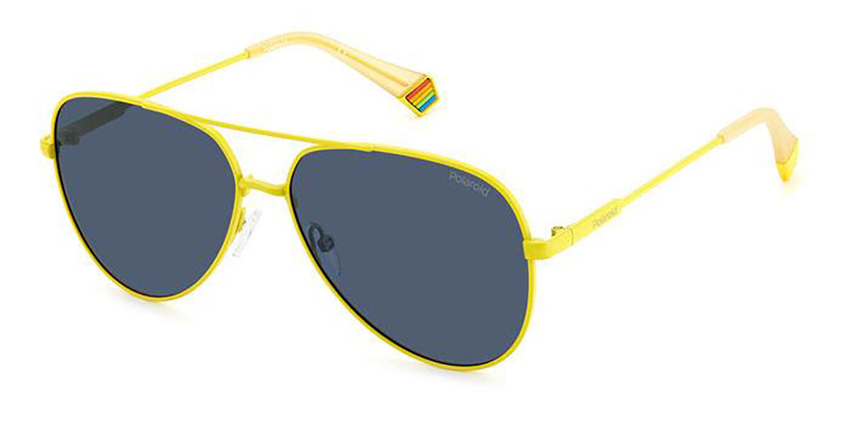 Polaroid PLD 6187/S Polarized 40G/C3, Yellow frame, Blue lenses