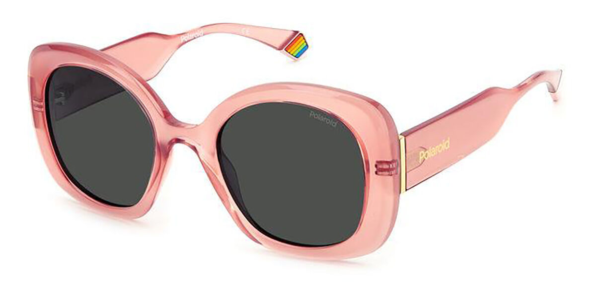 Polaroid PLD 6190/S 35J/M9, Pink frame, Grey lenses