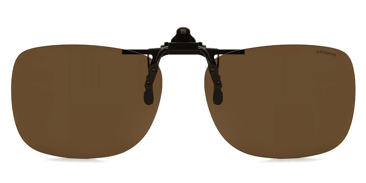 Polaroid PLD 0003/C-ON Clip-On Only Polarized DL5/IG, Brown frame, Brown lenses