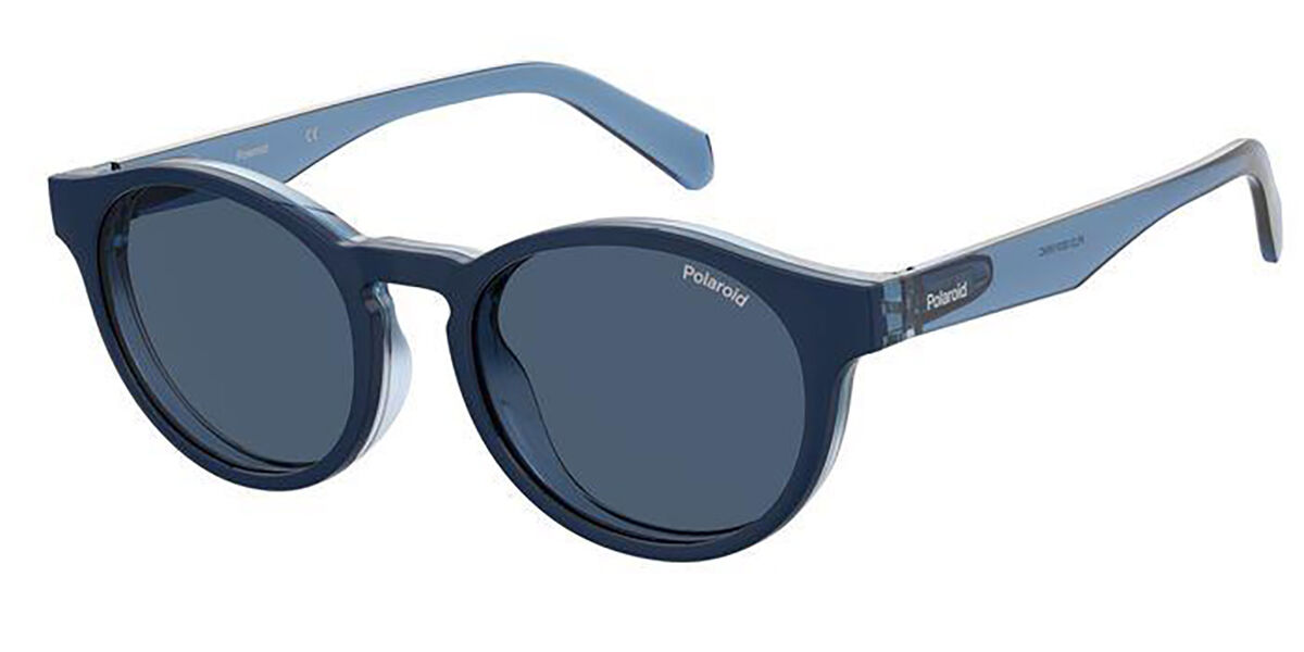 Polaroid PLD 0031/R/C Readers with Clip-On WTA/C3, Blue frame