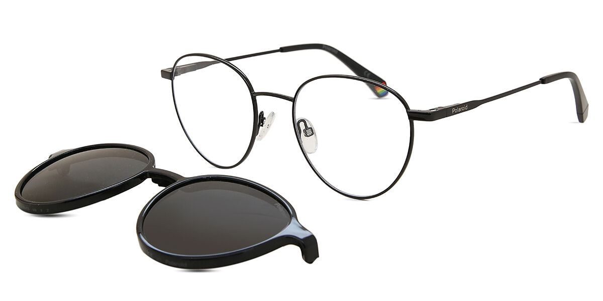 Polaroid PLD 6158/CS With Clip-On 807/M9, Black frame