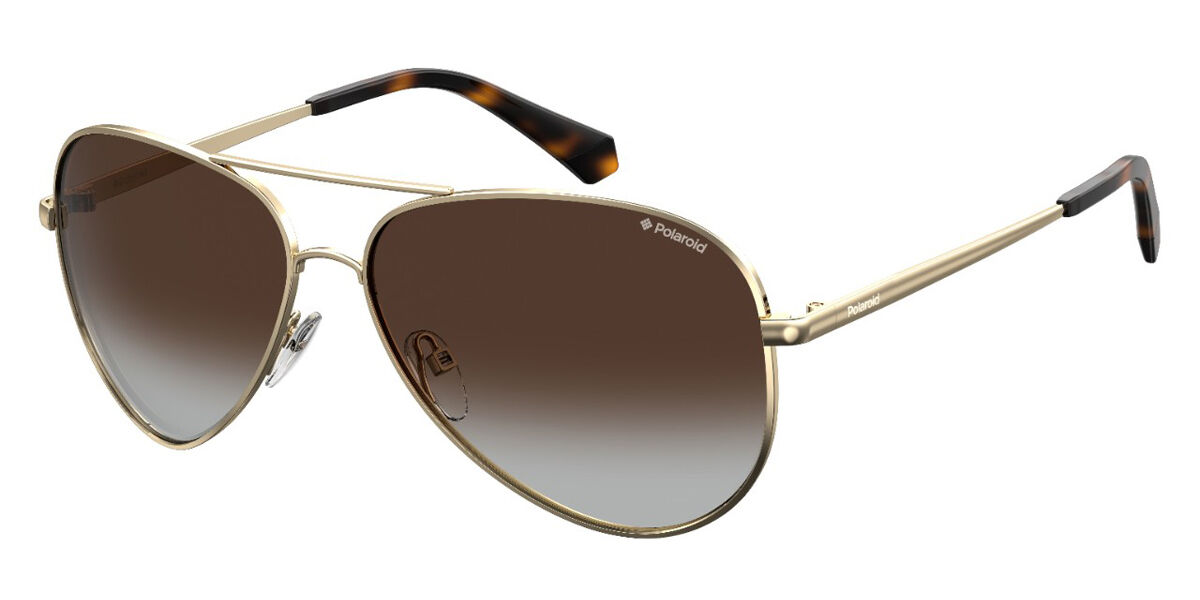 Polaroid PLD 6012/N/NEW J5G/LA, Gold frame, Gradient Brown lenses