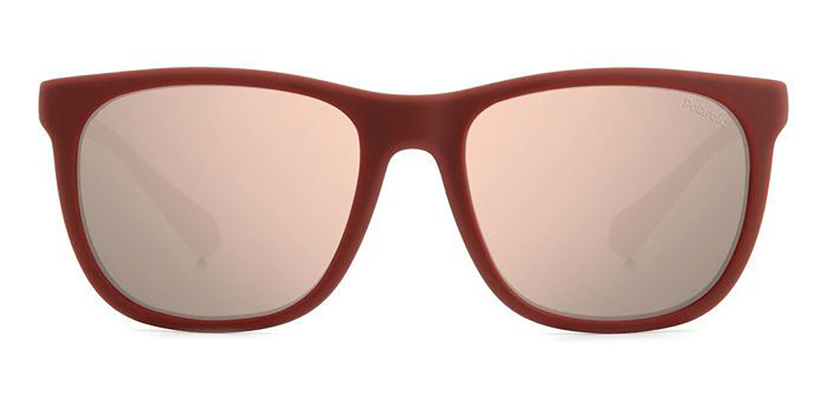 Polaroid PLD 2140/S Polarized T9H/JQ, Burgundy frame, Gradient Pink lenses