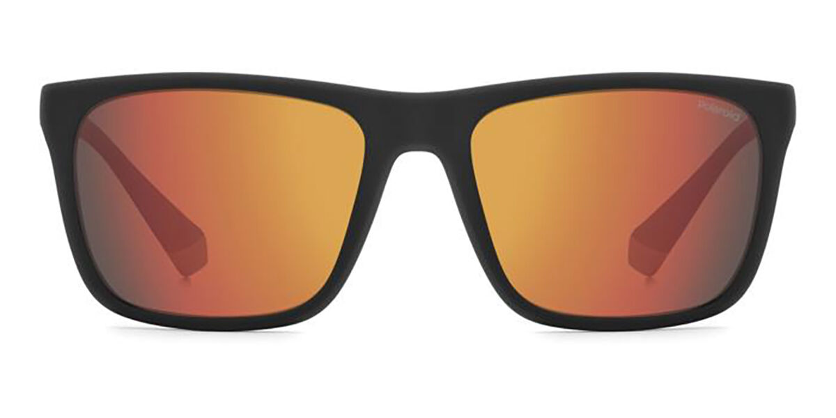 Polaroid PLD 2141/S Polarized RC2/OZ, Black frame, Red Multilayer Mirror lenses