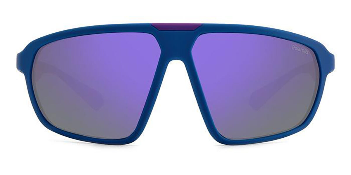 Polaroid PLD 2142/S Polarized 802/MF, Blue frame, Purple Mirror lenses