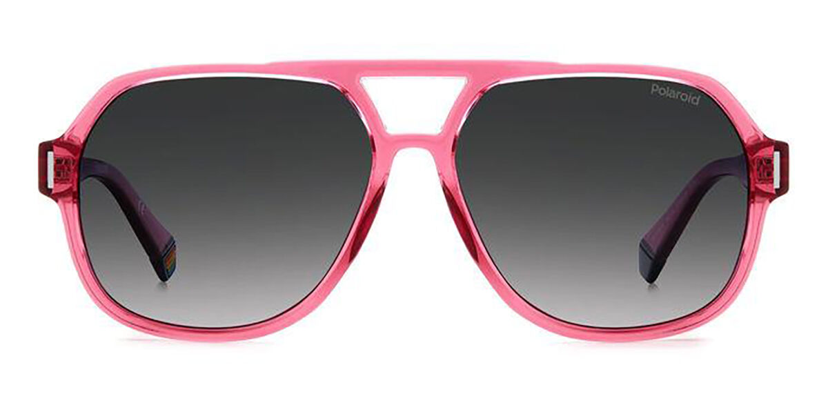 Polaroid PLD 6193/S Polarized MU1/WJ, Pink frame, Gradient Grey lenses