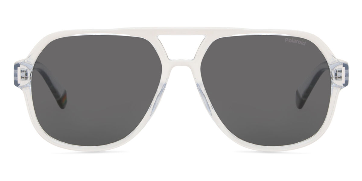 Polaroid PLD 6193/S Polarized 900/M9, Clear frame, Grey lenses