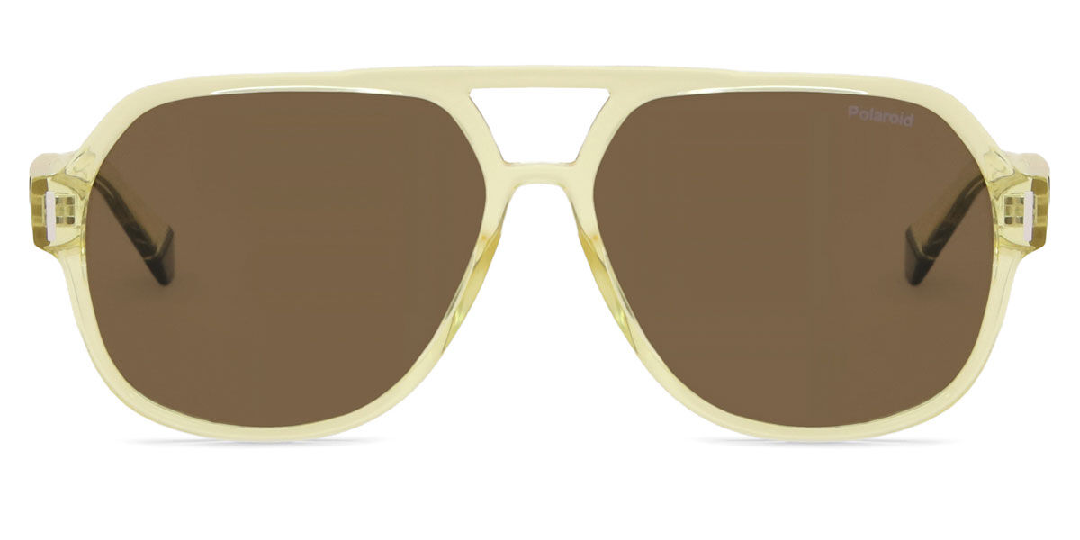 Polaroid PLD 6193/S Polarized 6DX/SP, Yellow frame, Brown lenses