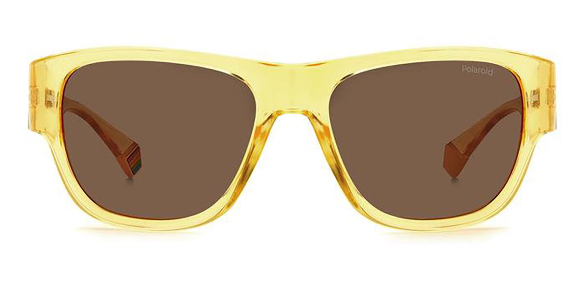 Polaroid PLD 6197/S Polarized 40G/SP, Yellow frame, Brown lenses