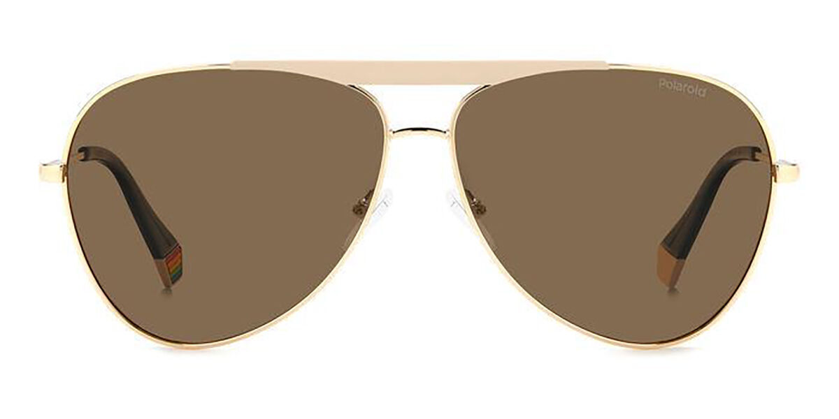 Polaroid PLD 6200/S/X Polarized Y3R/SP, Gold frame, Brown lenses