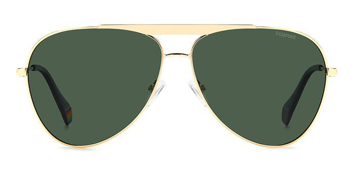 Polaroid PLD 6200/S/X Polarized J5G/UC, Gold frame, Green lenses