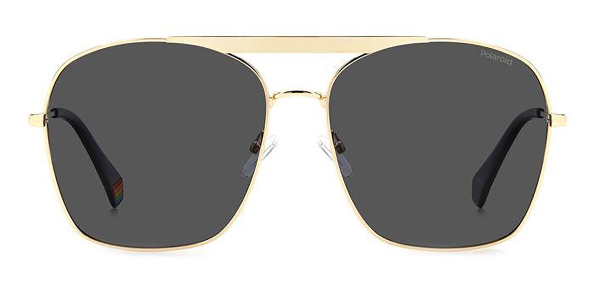 Polaroid PLD 6201/S/X Polarized J5G/M9, Gold frame, Grey lenses
