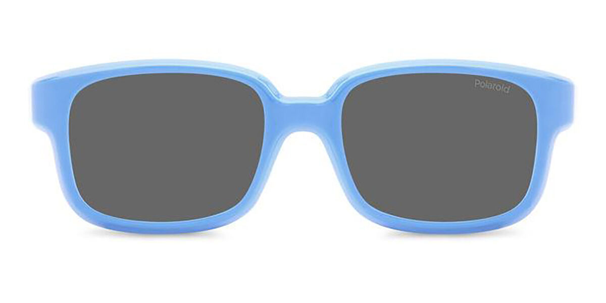 Polaroid PLD K005 CL-ON Kids Clip-on Only Polarized MVU/M9, Blue frame, Grey lenses