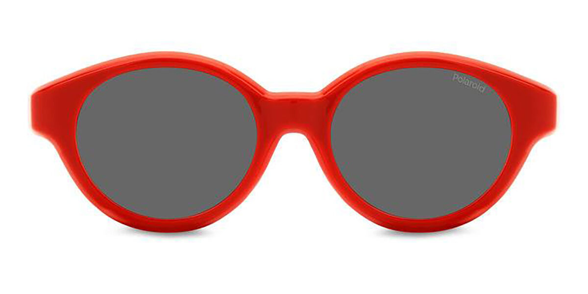 Polaroid PLD K007 CL-ON Kids Clip-on Only Polarized L7Q/M9, Red frame, Grey lenses