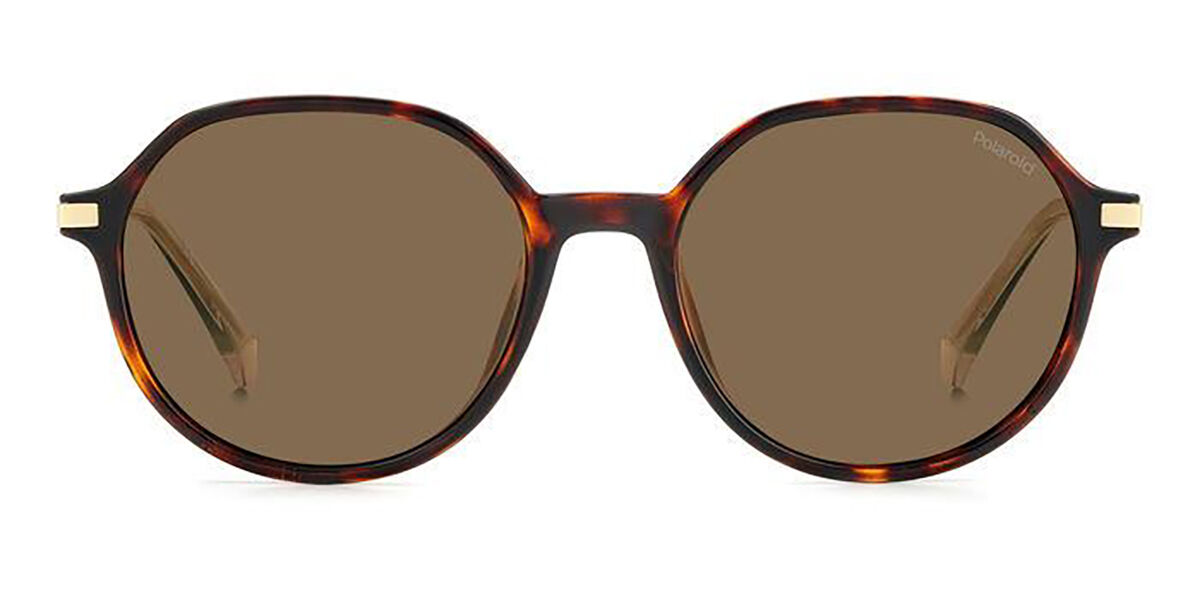 Polaroid PLD 4149/G/S/X Asian Fit Polarized 086/SP, Tortoiseshell frame, Brown lenses