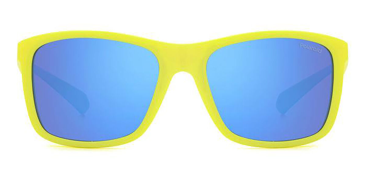 Polaroid PLD 8053/S Kids Polarized 05B/5X, Yellow frame, Blue Mirror lenses