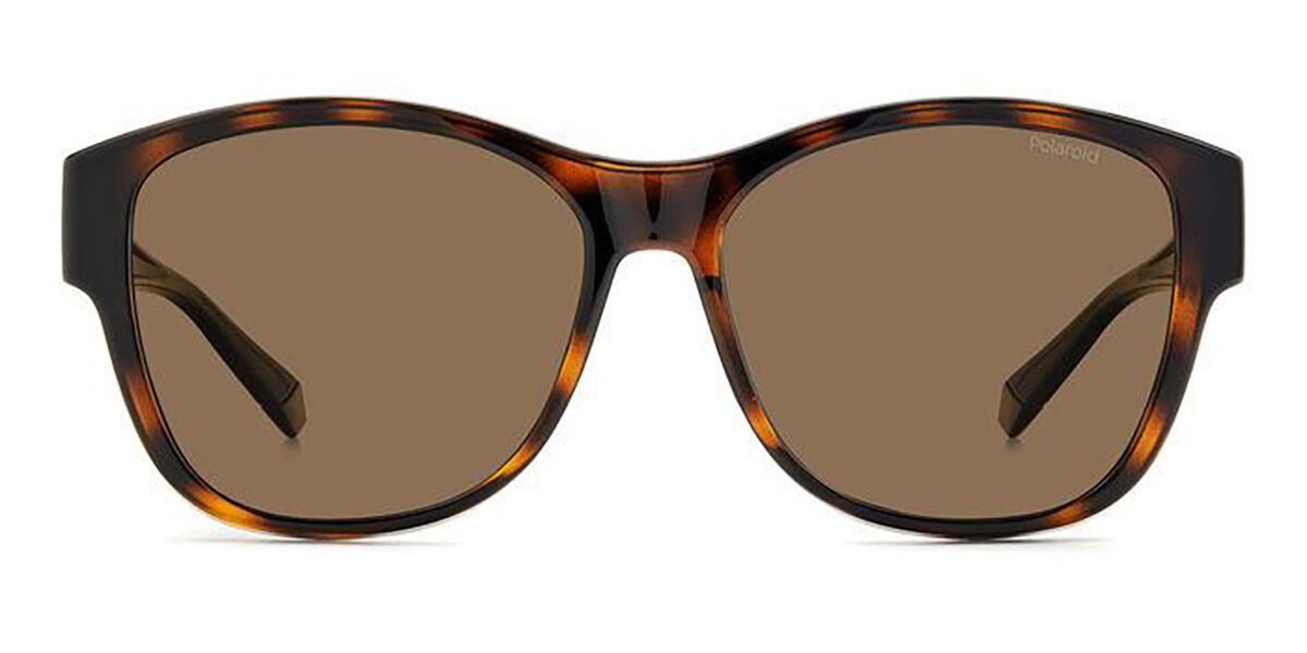 Polaroid PLD 9019/S Polarized 086/SP, Tortoiseshell frame, Brown lenses
