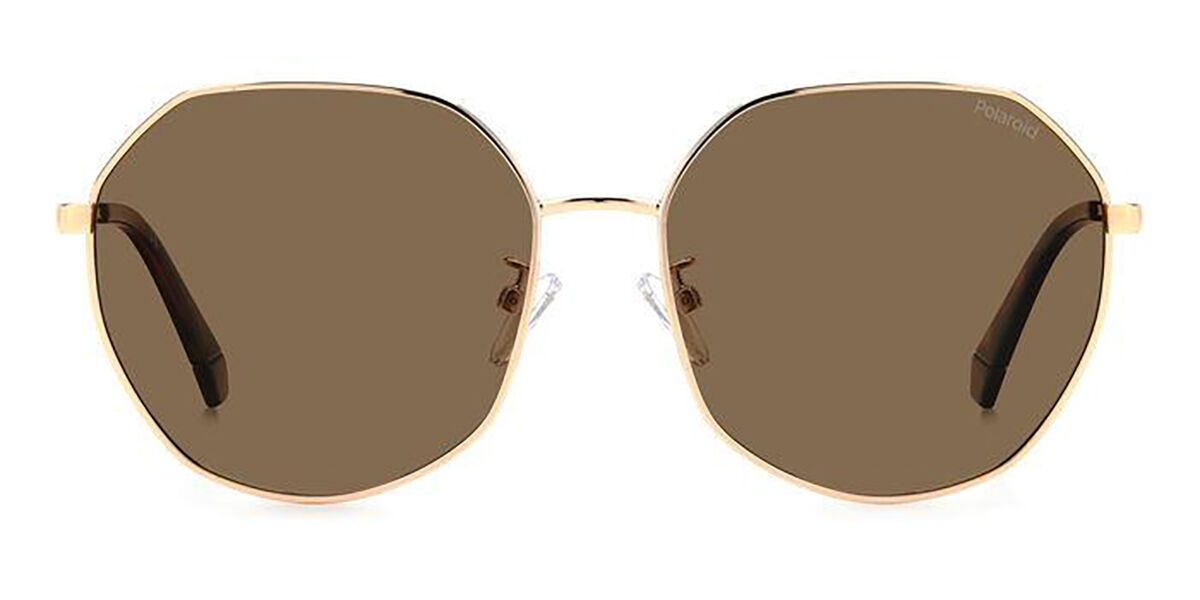 Polaroid PLD 4140/G/S/X Asian Fit Polarized DDB/SP, Gold frame, Brown lenses