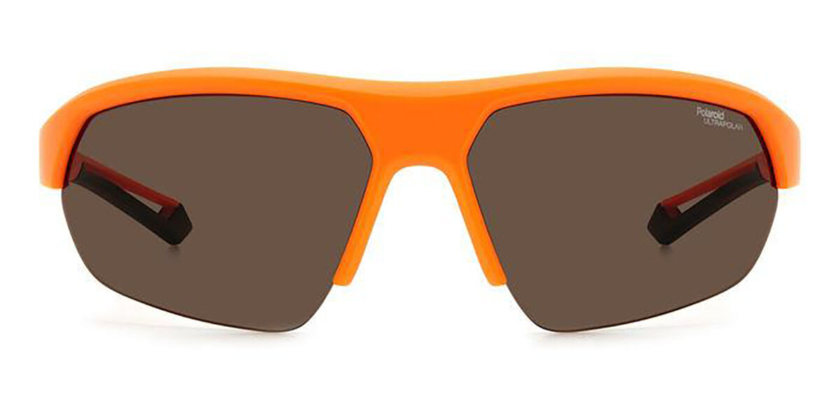 Polaroid PLD 7048/S Polarized 2M5/47, Orange frame, Brown lenses