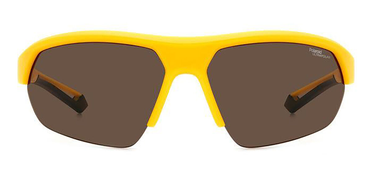 Polaroid PLD 7048/S Polarized 2V7/47, Yellow frame, Brown lenses