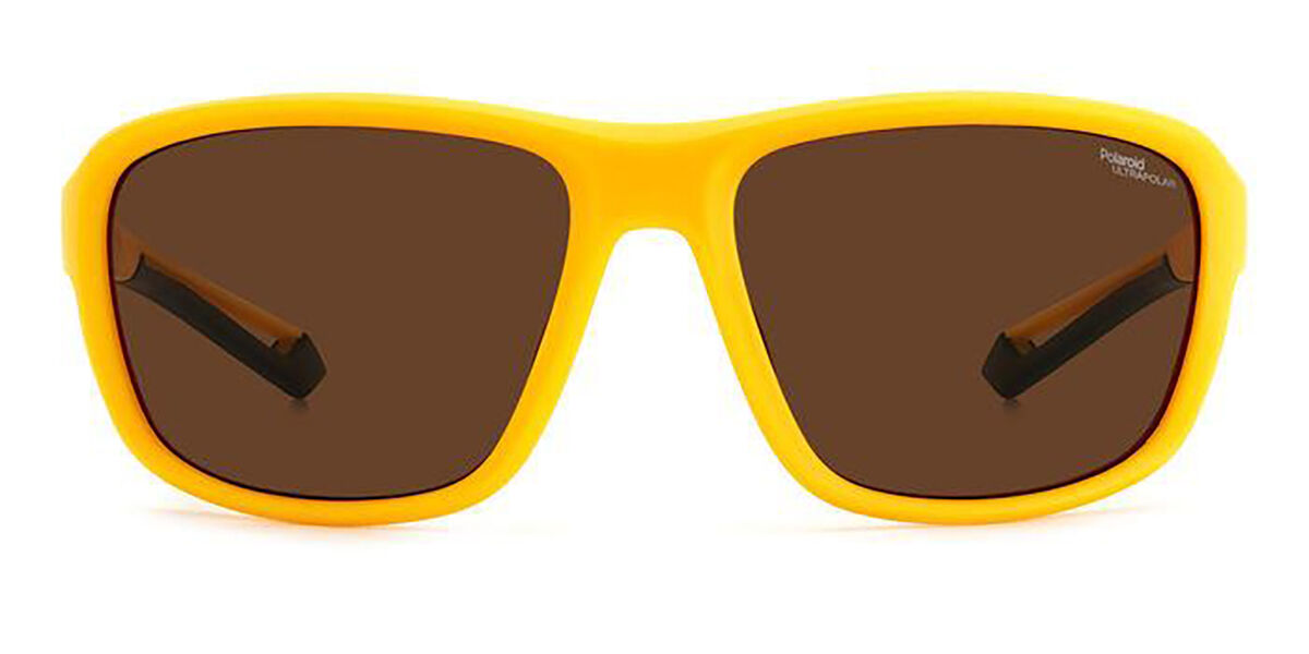 Polaroid PLD 7049/S Polarized 2V7/47, Yellow frame, Brown lenses