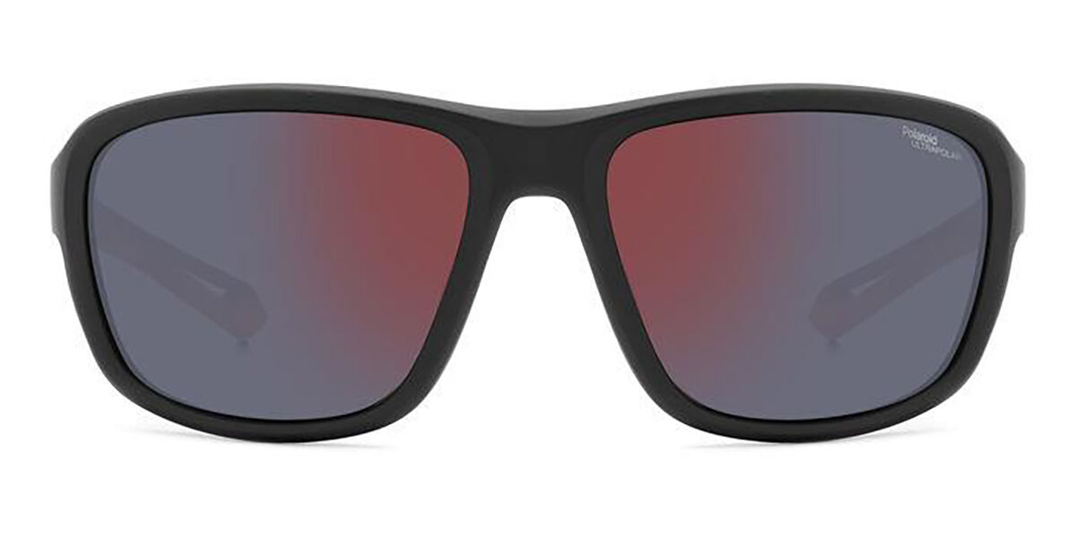 Polaroid PLD 7049/S Polarized 8LZ/BG, Black frame, Grey Red lenses