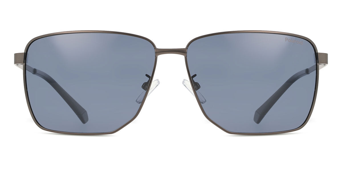 Polaroid PLD 2143/G/S/X Asian Fit Polarized R80/C3, Silver frame, Blue lenses