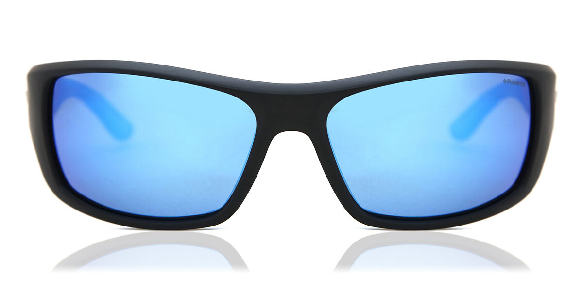 Polaroid PLD 7013/S Polarized EL9/5X, Black frame, Blue Mirror lenses