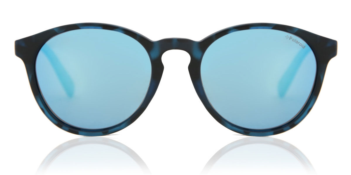 Polaroid PLD 8024/S Kids Polarized JBW/5X, Tortoiseshell frame, Blue lenses