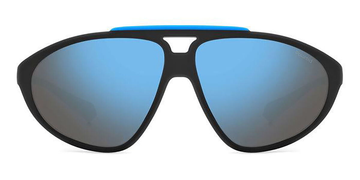 Polaroid PLD 2151/S Polarized 0VK/5X, Black frame, Blue Grey Mirror lenses