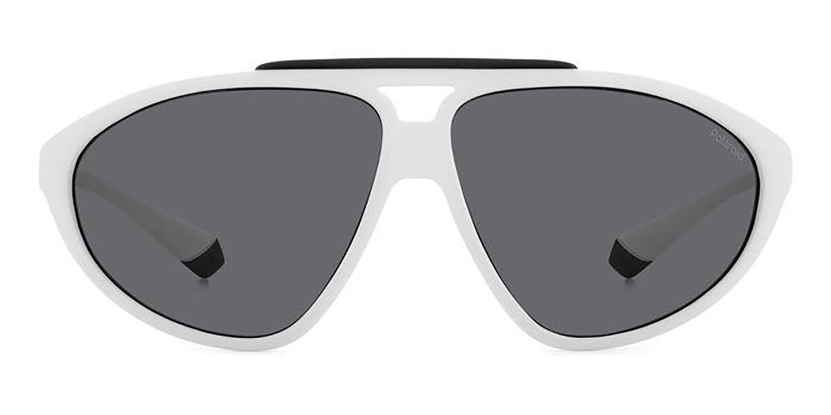 Polaroid PLD 2151/S Polarized 6HT/M9, White frame, Dark Grey lenses
