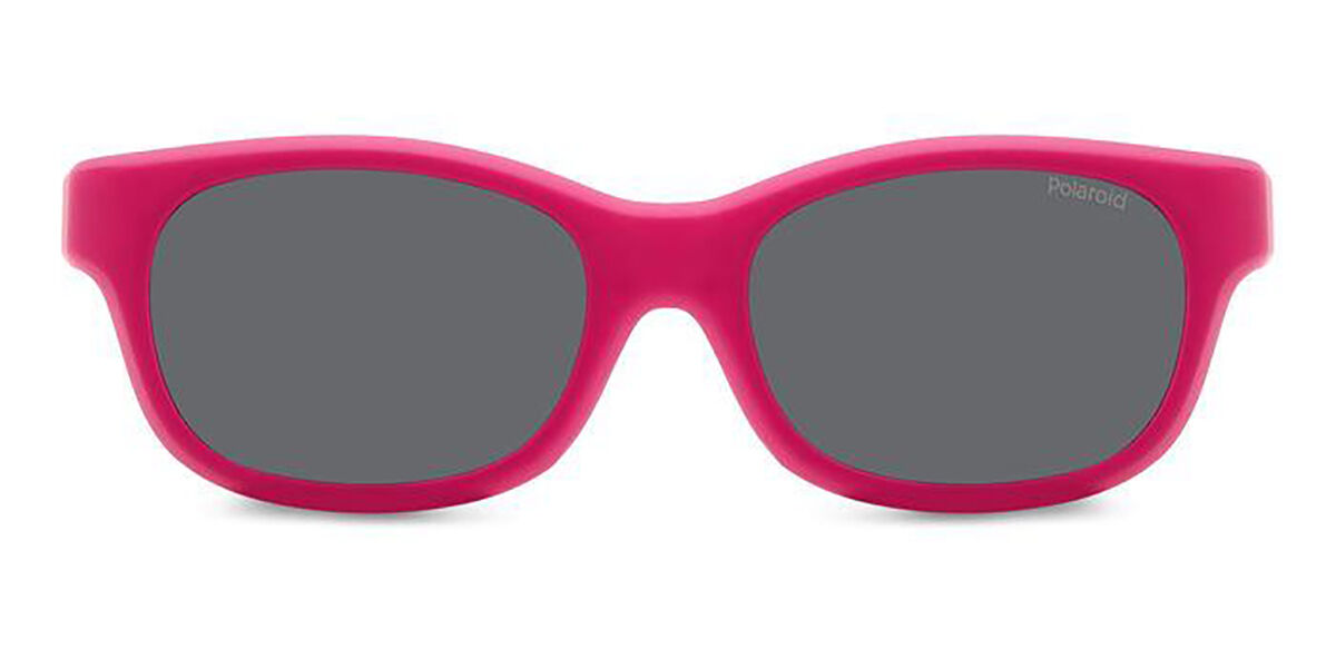 Polaroid PLD K006 CL-ON Clip-on Only Kids Polarized 8KJ/M9, Pink frame, Grey lenses