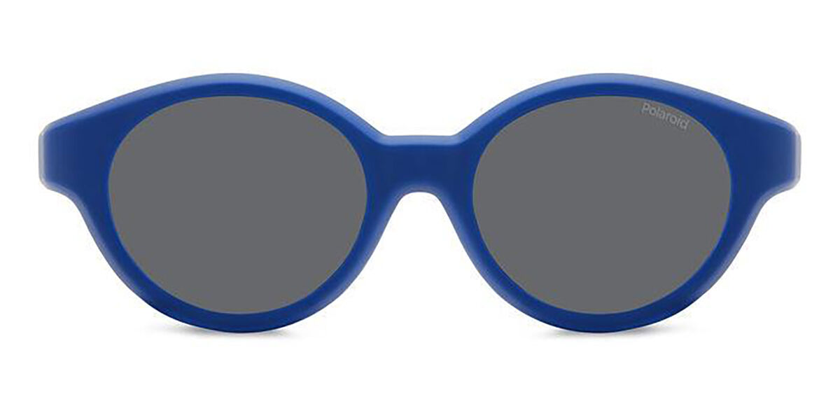 Polaroid PLD K007 CL-ON Clip-on Only Kids Polarized FLL/M9, Blue frame, Grey lenses