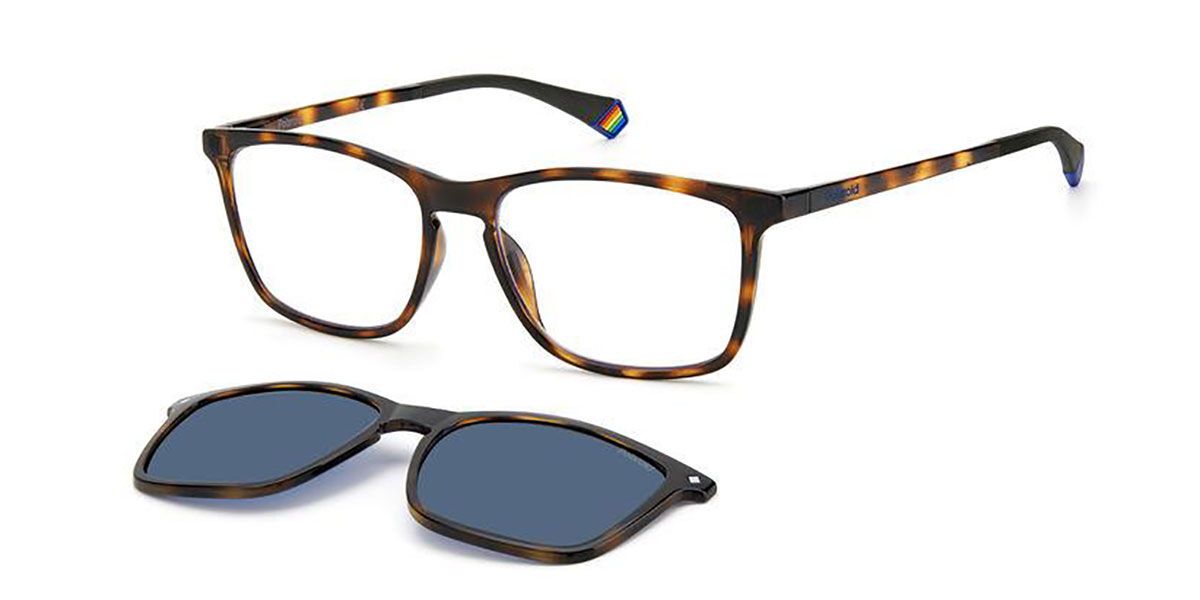 Polaroid PLD 6139/CS With Clip-On 086/C3, Tortoiseshell frame