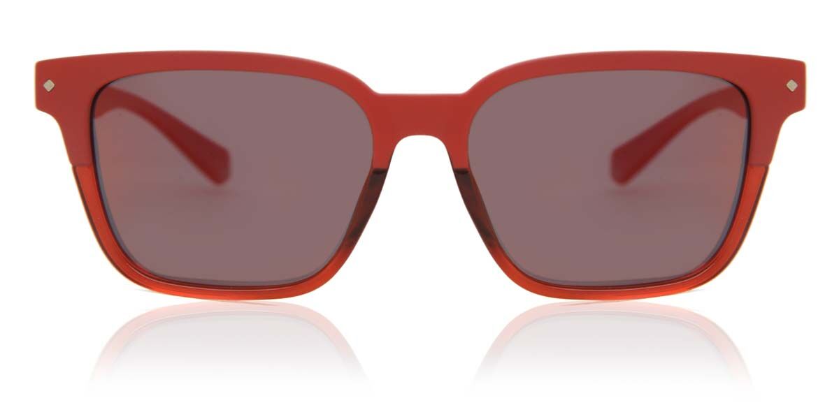 Polaroid PLD 6044/F/S Asian Fit Polarized C9A/OZ, Red frame, Red lenses