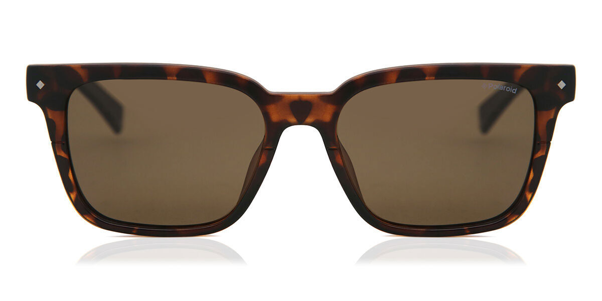 Polaroid PLD 6044/S Polarized 086/SP, Tortoiseshell frame, Gold lenses