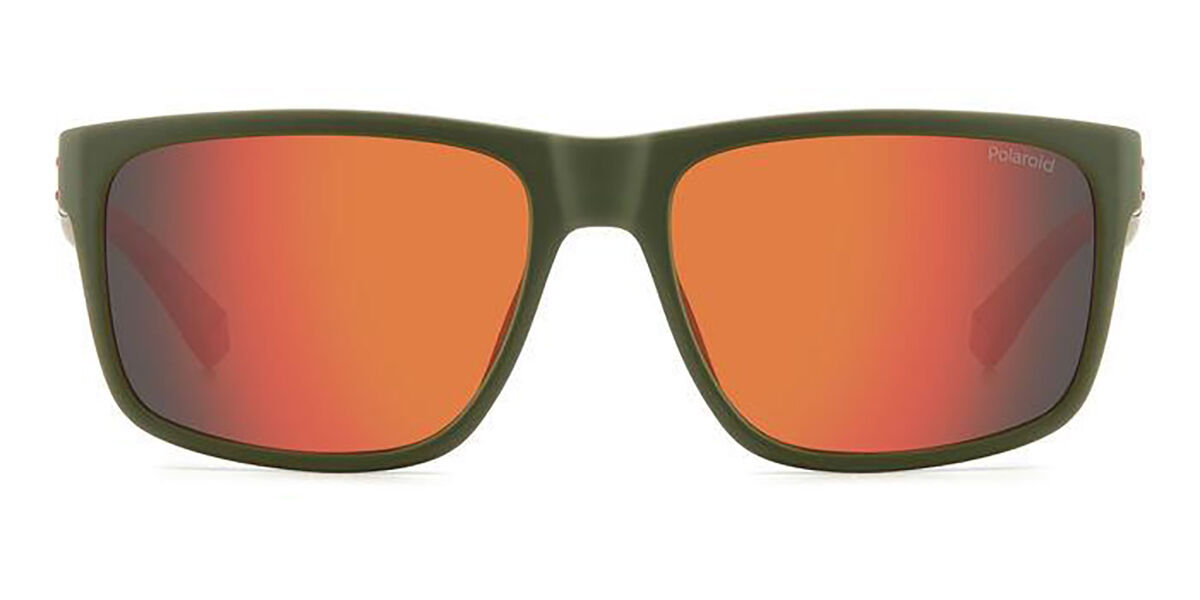 Polaroid PLD 2149/S Polarized TBO/OZ, Green frame, Gradient Orange Mirror lenses