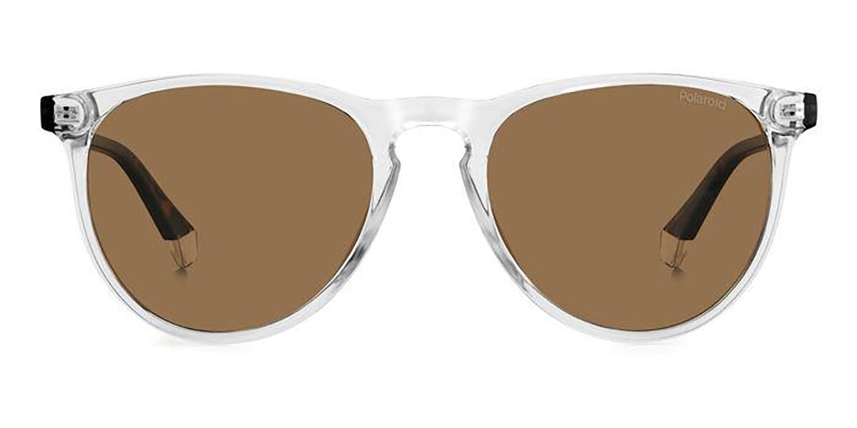 Polaroid PLD 4152/S Polarized 900/SP, Clear frame, Brown lenses