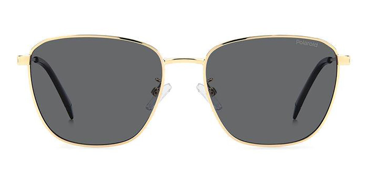 Polaroid PLD 4159/G/S/X Asian Fit Polarized J5G/M9, Gold frame, Grey lenses