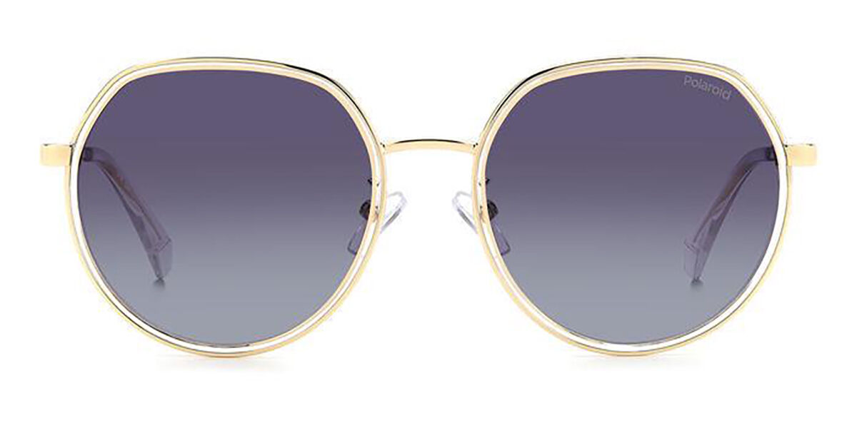 Polaroid PLD 4160/G/S/X Asian Fit Polarized J5G/WJ, Gold frame, Gradient Purple lenses