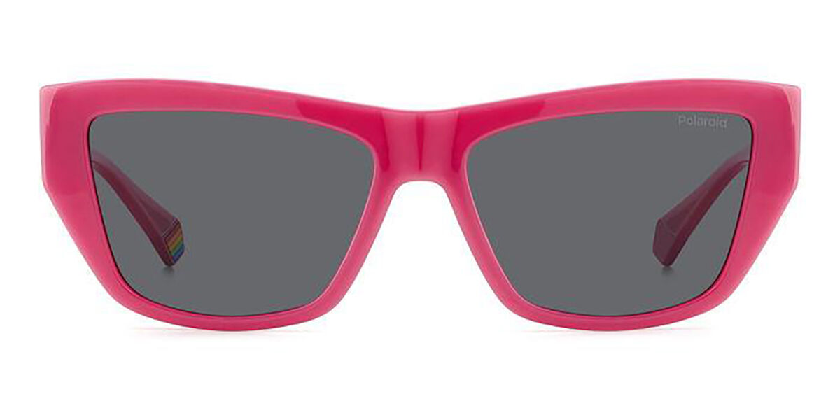 Polaroid PLD 6210/S/X Polarized MU1/M9, Pink frame, Grey lenses